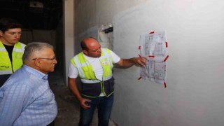 Başkan Büyükkılıçtan yapımı süren Kent Müzesinde inceleme