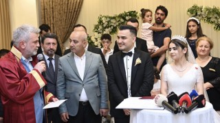 Başkan Görgel, Depremzede Çiftin Nikâhını Kıydı