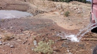 Bekillide vahşi hayvanlar için göletlere su takviyesi yapıldı