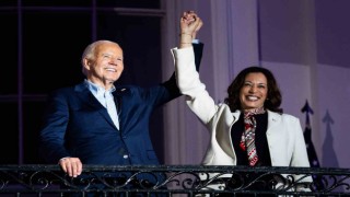 Biden'dan başkanlık yarışında yardımcısı Kamala Harris'e destek