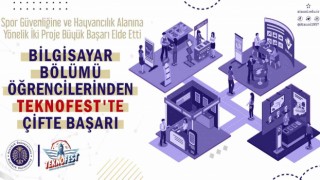 Bilgisayar mühendisliği bölümü öğrencilerinden çifte başarı