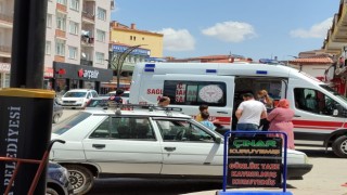 Bisikletli çocuğa otomobil çarptı