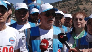 Büro Memur-Senin Boludan Ankaraya yürüyüşü sürüyor