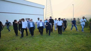 Bursa Büyükşehir, tüm ekipleriyle yangınla mücadele etti