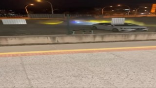 Bursada arazi aracıyla dakikalarca drift attı...O anlar kamerada