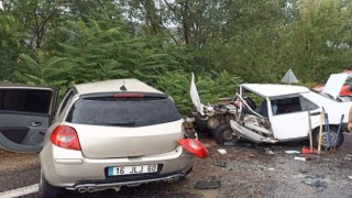 Bursada kayganlaşan yolda trafik kazası: 1 ölü, 3 yaralı