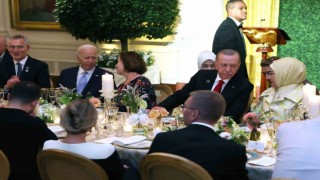 Cumhurbaşkanı Erdoğan, ABD Başkanı Joe Biden tarafından verilen akşam yemeğine katıldı