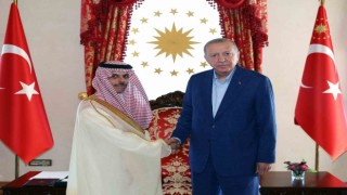 Cumhurbaşkanı Erdoğan, Suudi Arabistan Dışişleri Bakanı Faysal bin Ferhan ile görüştü