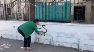 DEM Parti Batman Milletvekili Valilik duvarına “önce Kürtçe” “önce dil” yazdı