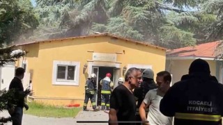 Deney yapıldığı sırada laboratuvarda çıkan yangın korkuttu