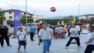 Dereli Tütüncü Mahallesi çocukları spor yaptı