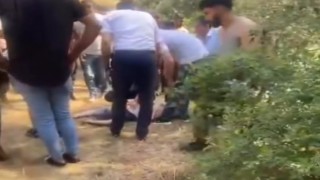 Dereye düşen çocuğunu kurtarmak isterken kendisi kurtulamadı