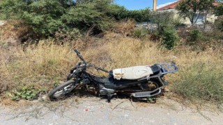 Devriye esnasında şasesi kazınmış motosiklet bulundu