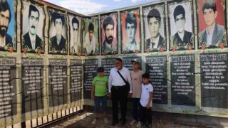 Diyarbakırda terör örgütü PKKnın şehit ettiği 2si çocuk 10 kişi anıldı