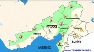 Doğu Akdeniz için gök gürültülü sağanak uyarısı