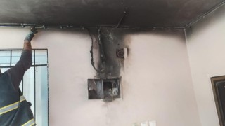 Dörtyolda evin elektrik panosu yandı