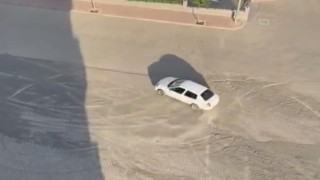 Drift atan sürücünün ehliyetine el konuldu