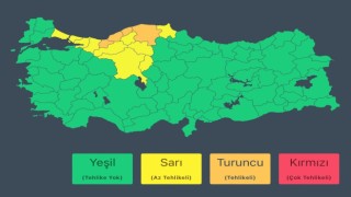 Düzce için turuncu uyarı