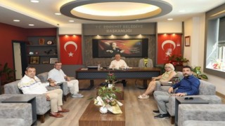 Edremit Kent Konseyinden Başkan Ertaşa ziyaret