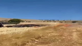 Elazığda anız yangını