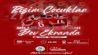 Ellek Belediyesi'nden Milli Maç İçin Dev Ekran Etkinliği