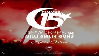 Erdem Kolabaş'tan 15 Temmuz Demokrasi ve Milli Birlik Günü Mesajı