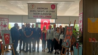 Erzincanda 15 Temmuz resim ve kitap sergisi açıldı
