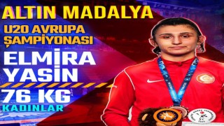 Erzincanlı milli sporcu Elmira Yasinden altın madalya