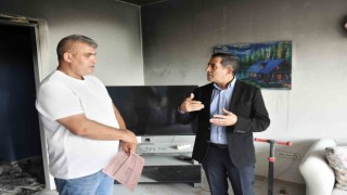 Esenyurt Belediye Başkanı Özer, evinde yangın çıkan ailenin çağrısını cevapsız bırakmadı