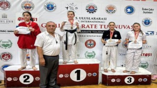 Eskişehirli minik sporcu uluslararası karate turnuvasında birincilik elde etti