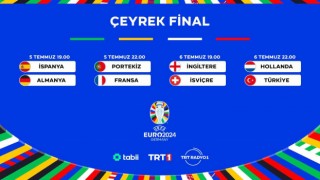 EURO 2024te çeyrek final heyecanı TRT ekranlarında