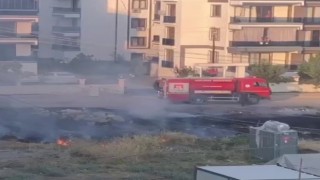 Evlere yakın çıkan yangın korkuttu