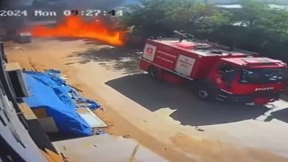 Fabrikada yanan boya ve tinerler lav gibi sokağa yayıldı