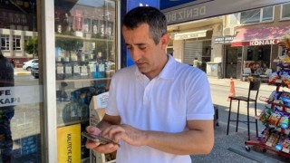 Fethiye Kordonda ilginç başlı ve kulakları dışarıda bir yılan görüntülendi