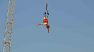 Fethiyede bungee jumping heyecanı
