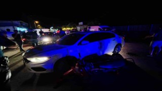 Gaziantepte otomobil ile motosiklet çarpıştı: 2 yaralı
