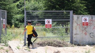 Girilmesi yasak olan gölete girenlere binlerce lira ceza kesildi