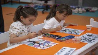 Gülnar Çocuk Atölyesinde çocuklar bilim ve sanatla öğreniyor