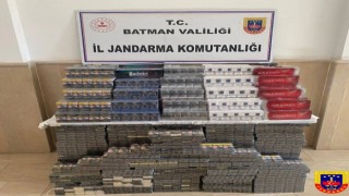Hasankeyfte 5 bin 593 paket kaçak sigara ele geçirildi