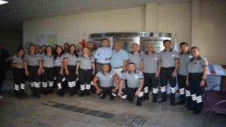 Hastanenin özel güvenlik görevlileri kahvaltıda buluştu