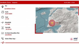 İçişleri Bakanı Yerlikayadan Çanakkaledeki depreme ilişkin açıklama