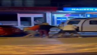 İki grup arası çıkan kavgada sokak ringe döndü