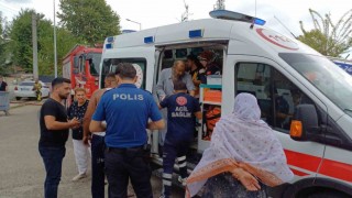 İki katlı evde yangın: 2si çocuk 5 kişi hastanelik oldu