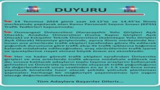 İl Emniyet Müdürlüğü KPSS sınavı trafik tedbirleri kapsamında duyuru paylaştı