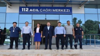 İl Sağlık Müdürü Şenkul, 112 Acil Çağrı Merkezindeki çalışmaları inceledi