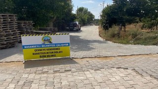İlçede Parke Taş Çalışması Tamamlandı