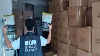 İstanbulda 32 milyon lira değerinde 5 ton kaçak tütün ele geçirildi