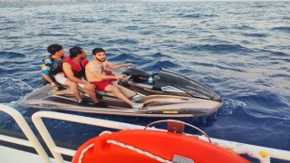 Bodrum'da Jet ski ile Yunan adalarına kaçmaya çalıştılar