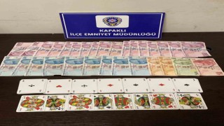 Kapaklıda kumar oynayan şahıslar suçüstü yakalandı