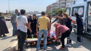 Karamanda otomobilin çarptığı kadın yaralandı